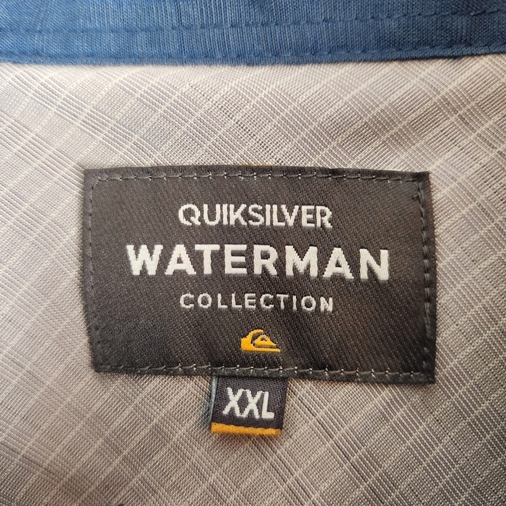 Quik Silver Centinela Premium Anti Wrinkle Comfort Fit Button Up Shirt Size XXL - Picture 5 of 7